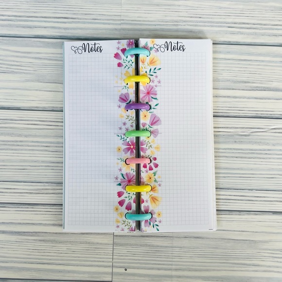 happy planner skinny mini size extension set 6 months undated floral - Picture 2 of 7